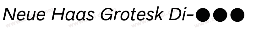 Neue Haas Grotesk Di字体转换